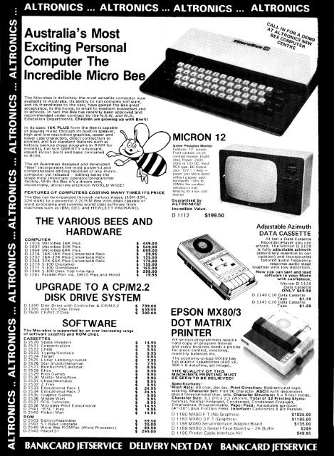 Applied Technology and Microbee adverts. - The MESSUI Place