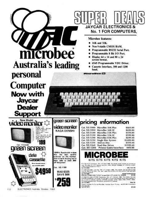 Applied Technology and Microbee adverts. - The MESSUI Place