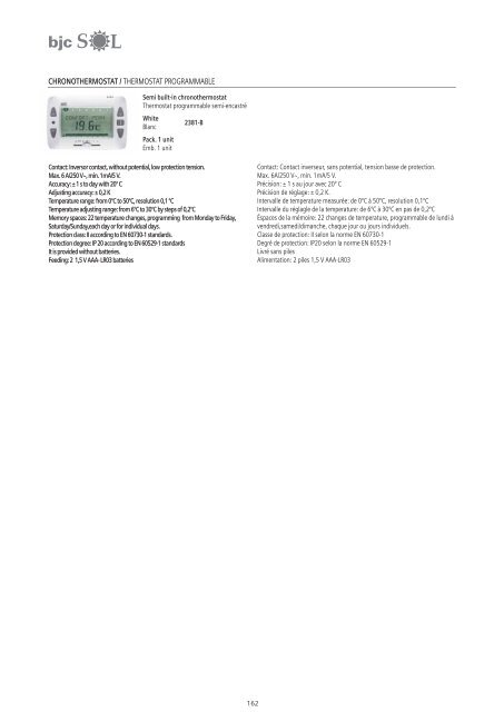 Low Voltage Wiring Devices and Installation Material ... - BJC