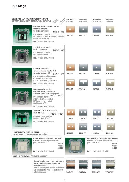 Low Voltage Wiring Devices and Installation Material ... - BJC