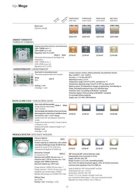 Low Voltage Wiring Devices and Installation Material ... - BJC