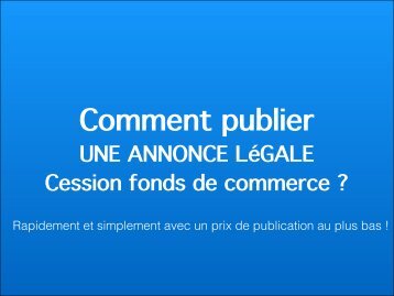 Comment publier
