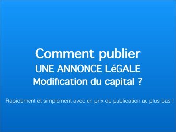 Comment publier