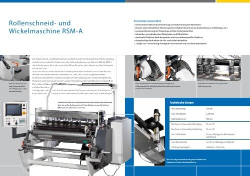 RSM 1300: Prospekt - L + L Maschinen GmbH