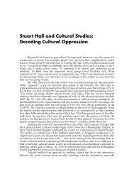 Stuart Hall and Cultural Studies: Decoding Cultural ... - Mafalda Stasi