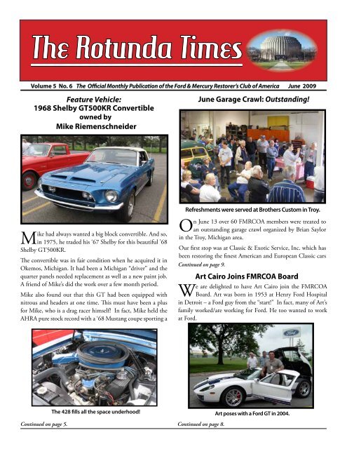 The Rotunda Times - Ford & Mercury Restorers Club of America
