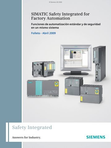 SIMATIC Safety Integrated for Factory Automation - Industria de ...