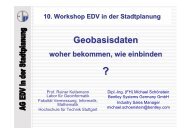 Geodaten, Woher bekommen? - AG EDV in der Stadtplanung