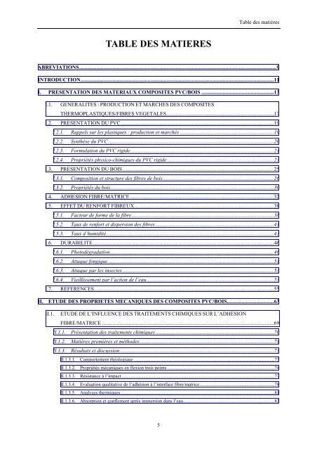 Etude de l'Ã©laboration de matÃ©riaux composites PVC/bois Ã  partir de ...