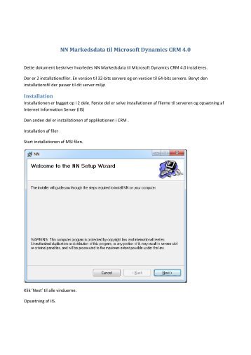 NN Markedsdata til Microsoft Dynamics CRM 4.0