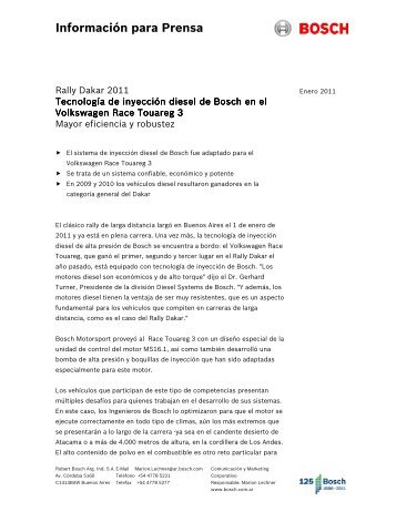 InformaciÃ³n de prensa - Bosch Argentina