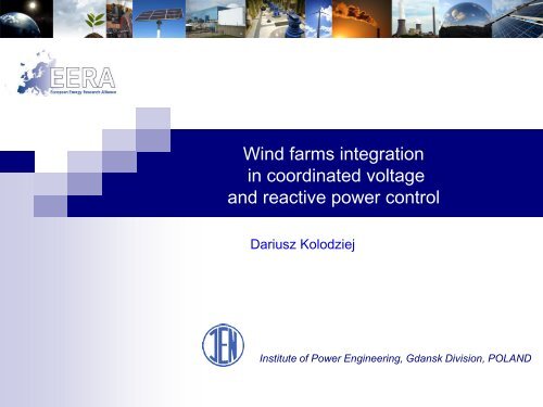 Wind farms integration in coordinated voltage and reactive power ...