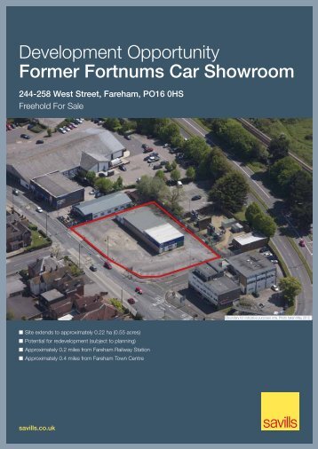 Development Opportunity Former Fortnums Car Showroom - Savills