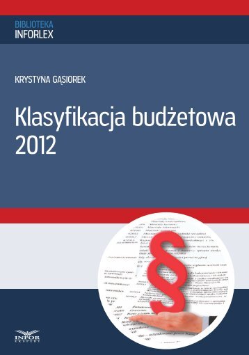 Klasyfikacja budÅ¼etowa 2012 - Infor