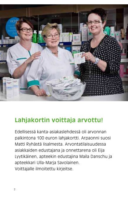 Kanta-asiakasedut - Iisalmen I apteekki