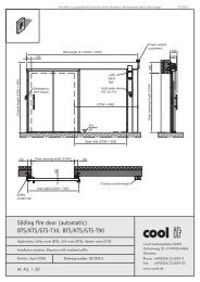 Sliding fire door (automatic) - Coolit Isoliersysteme Gmbh