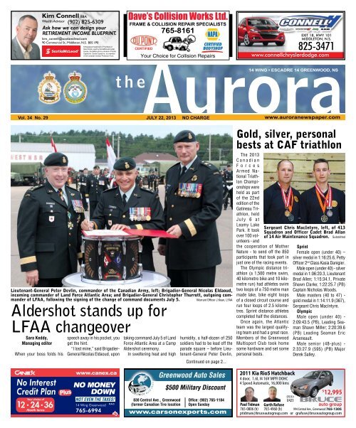 The Aldershot Stands Up For Lfaa Changeover The Aurora