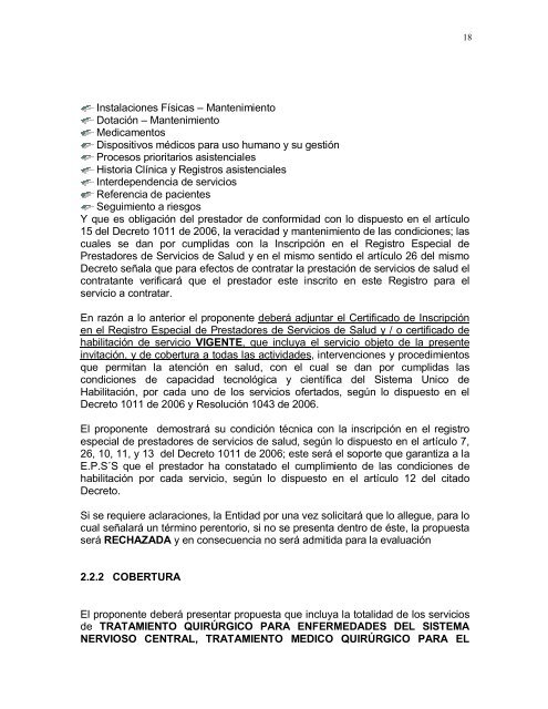 E.P.S´S CONVIDA TÉRMINOS DE REFERENCIA INVITACION ...