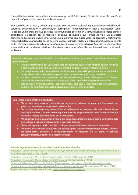 PROTOCOLOS COMUNITARIOS BIOCULTURALES - Natural Justice