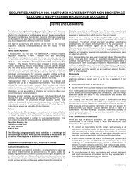 SECURITIES AMERICA INC. CUSTOMER AGREEMENT FOR NON ...