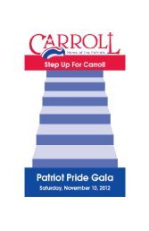 The Patriot Pride Gala and The Carroll Couples - Carroll High School