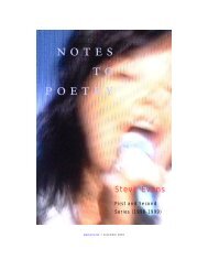 Notes to Poetry - Third Factory