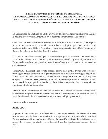 Memorandum - Nostromo Defensa