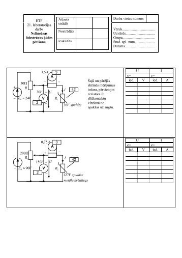 Darba vietas numurs ETP 21. laboratorijas darbs NelineÄras ...