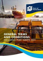 GENERAL TERMS AND CONDITIONS - Port of Rotterdam