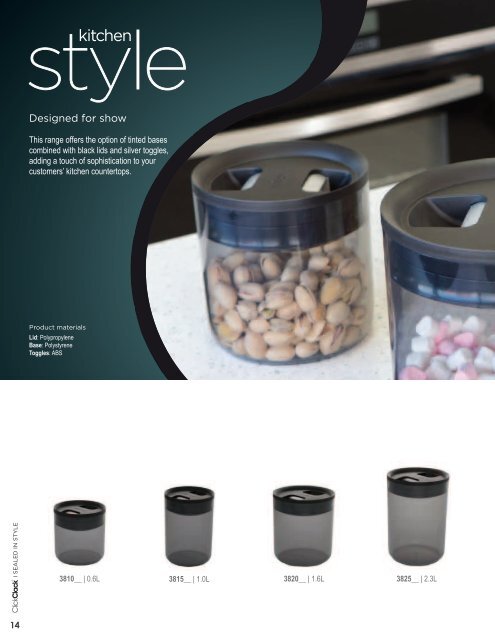 kitchenware product range