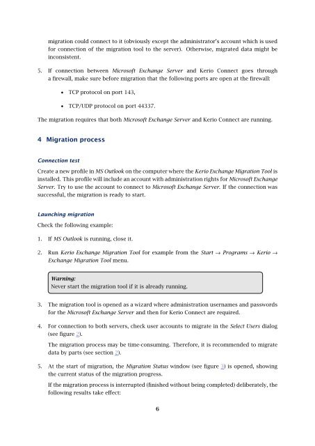 Kerio Exchange Migration Tool - Kerio Software Archive