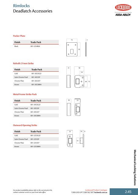 Download Brochure - HA Reed Locksmiths