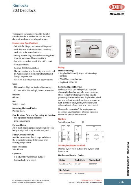 Download Brochure - HA Reed Locksmiths