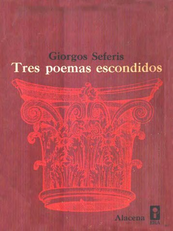 Seferis, Giorgos - Tres poemas escondidos