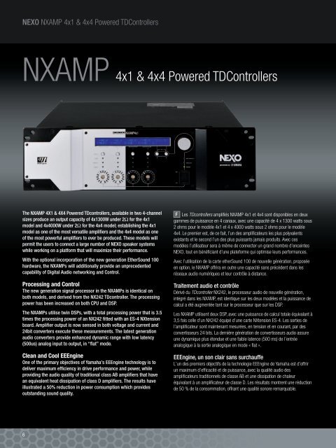 4x1 & 4x4 powered TDControllers - Nexo