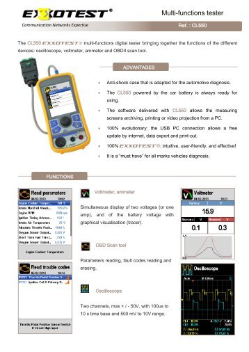 Multi-functions tester - Exxotest