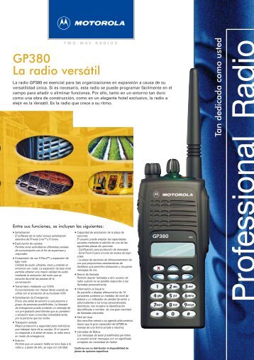 Motorola GP380 - RadCom