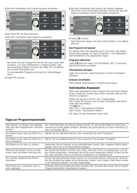 Bedienungsanleitung zu BOSCH HBG 38 B 762 D Schwarz - Innova ...