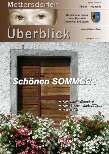 SchÃ¶nen SOMMER ! - Mettersdorf am SaÃbach