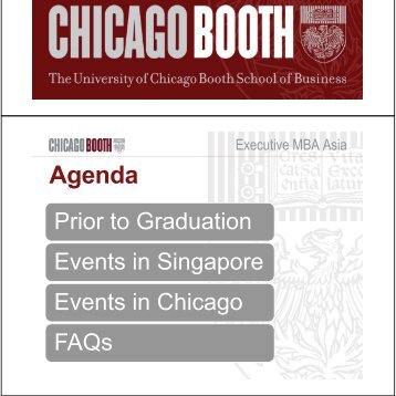 Graduation Preparation Presentation - Chicago Booth Portal