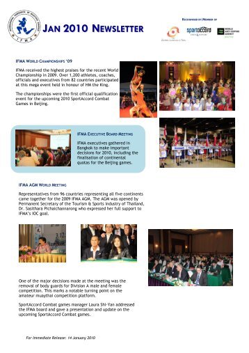 IFMA 2010 Newsletter