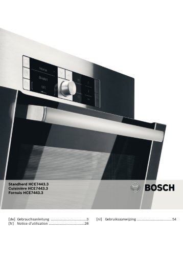 Standherd HCE7443.3 Cuisinière HCE7443.3 Fornuis HCE7443.3