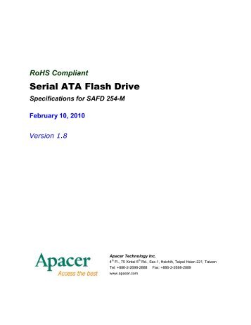 Serial ATA Flash Drive