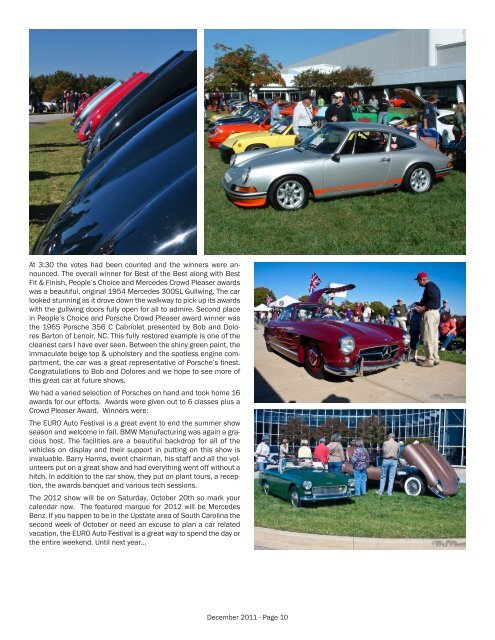 TobaccoRoads - Carolinas Region Porsche Club of America (PCA)