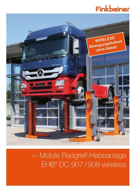 Mobile Radgreif-Hebeanlage EHB® DC 907 / 908 wireless