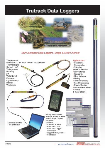 TruTrack Data Loggers Sales Brochure