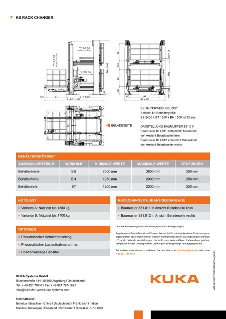 KS RACK CHANGER - KUKA Systems