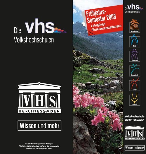 Die Volkshochschulen - Gemeinde Berchtesgaden