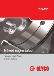 GLYCO nÃ¡vod na instalaci motorovÃ½ch loÅ¾isek a jejich opravy