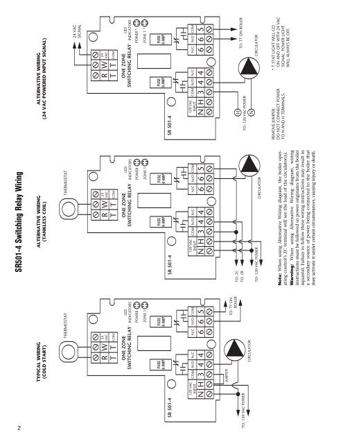SR501-4 Switching Relay W